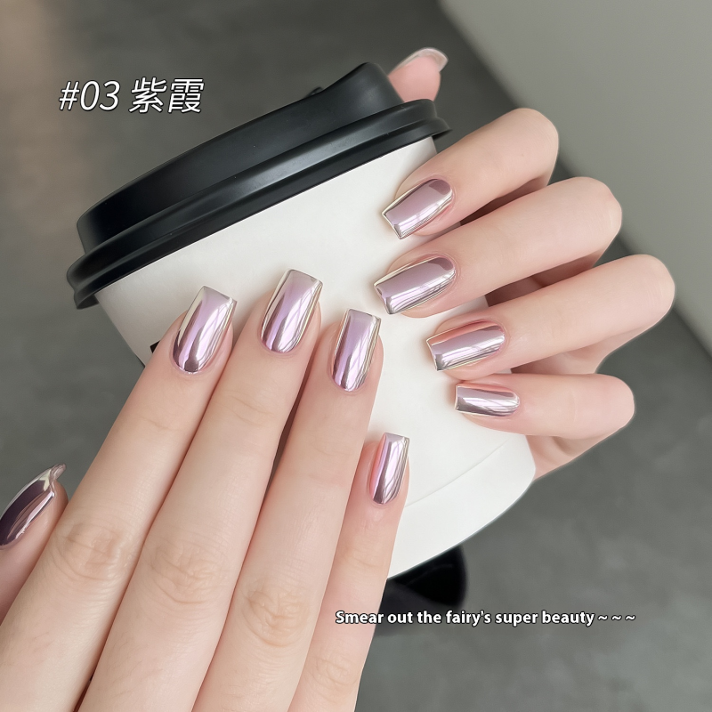 Mirror Nail Powder Factory - Silk Moonlight Cat Eye High Shine Chrome Pigment for Mirror Effect Nail Art