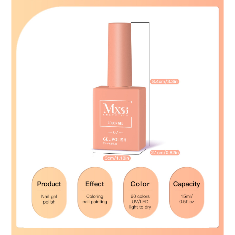 Gel Polish Kit Manufacturer - MXSI Professional 60 Colors Whitening Set for Salon Startup LED/UV