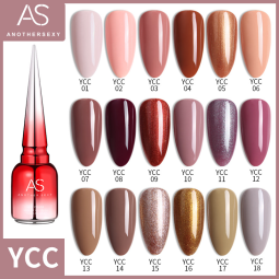 Gel Polish Supplier - AS New Red Bottle 2024 18 Colors Cherry Blossom Set Whitening Solid Color