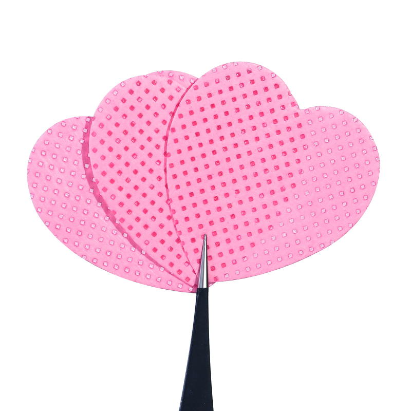 Nail Cleaning Pads Supplier - 200pcs Heart Shape for Eyelash Glue Polish Removal Lint-Free Absorbent