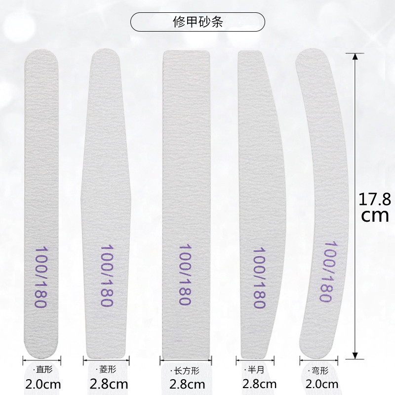 Nail Files Supplier - Factory Direct Sale Double Diamond Square Toothed Sanding Strips Purple Heart