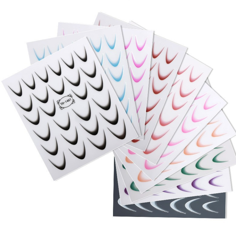 Nail Stickers Factory - Zhengxiang Gradient French 3D Hot-Selling INS Adhesive Decorations DIY