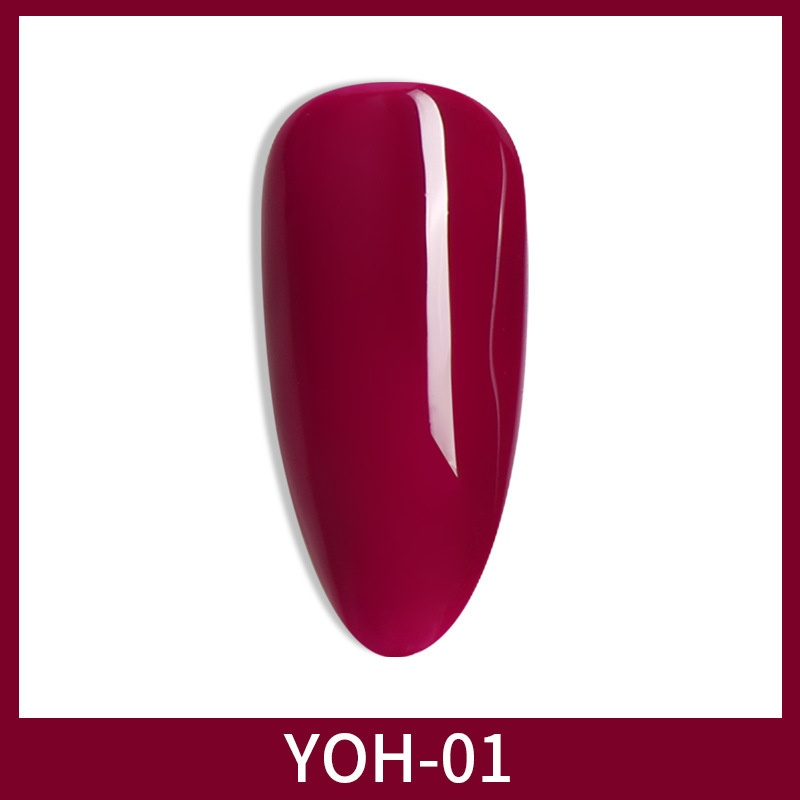 Nail Gel Set Manufacturer - 2024 Red Bottle 18 Colors Smoky Purple Whitening Solid Color Resin LED