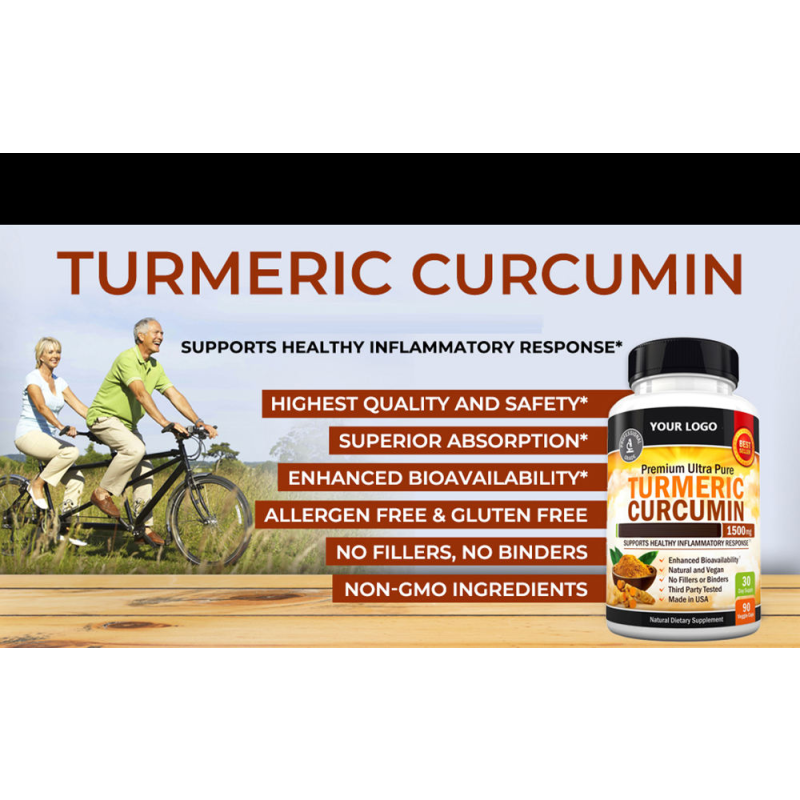 Curcumin Powder Manufacturer - Hot Sales Dietary Supplement 1500mg Turmeric Curcumin 95% Extract