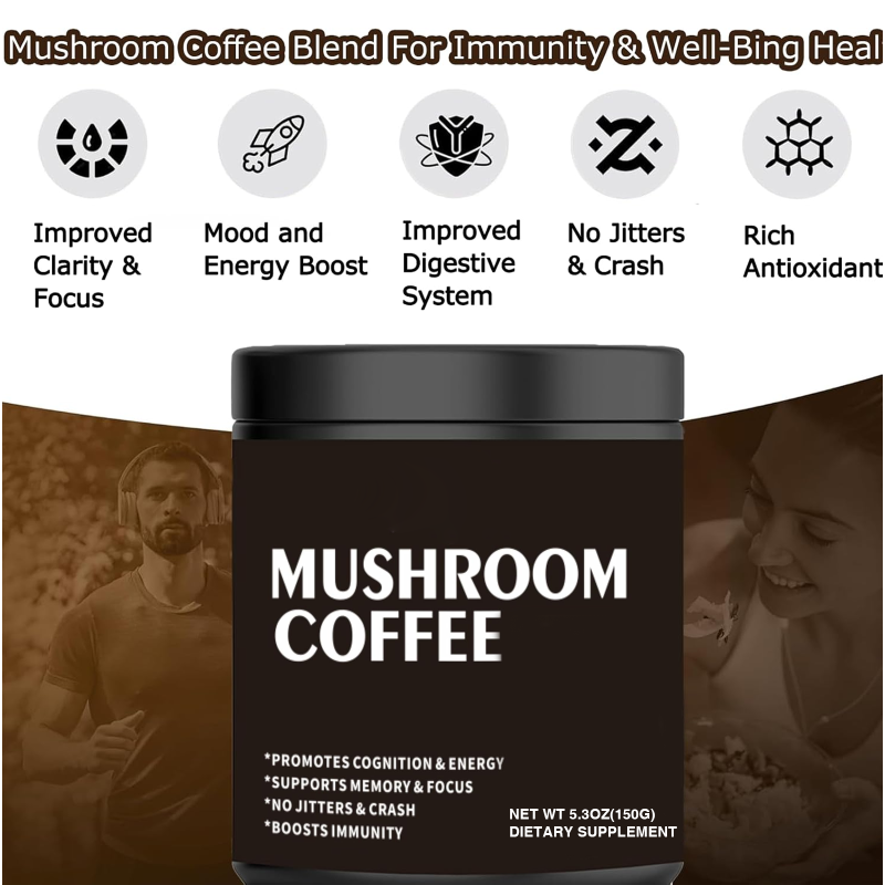 Mushroom Coffee Factory - OEM Private Label Organic 14in1 Instant Arabica Lion's Mane Powder