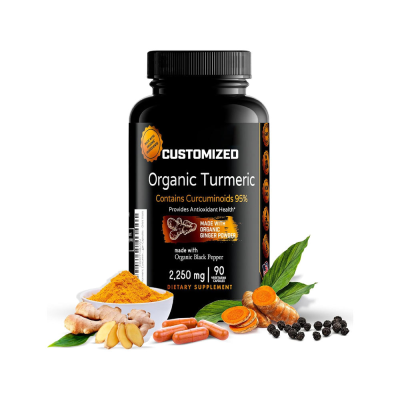 Turmeric Capsules Factory - 100% Natural Herbal Turmeric Curcumin With BioPerine 95% Curcuminoids