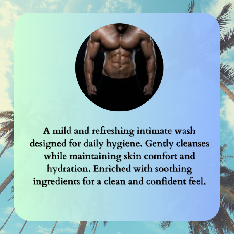 Men's Intimate Wash Supplier - pH Balanced Antibacterial Genital Cleanser with Menthol Cream