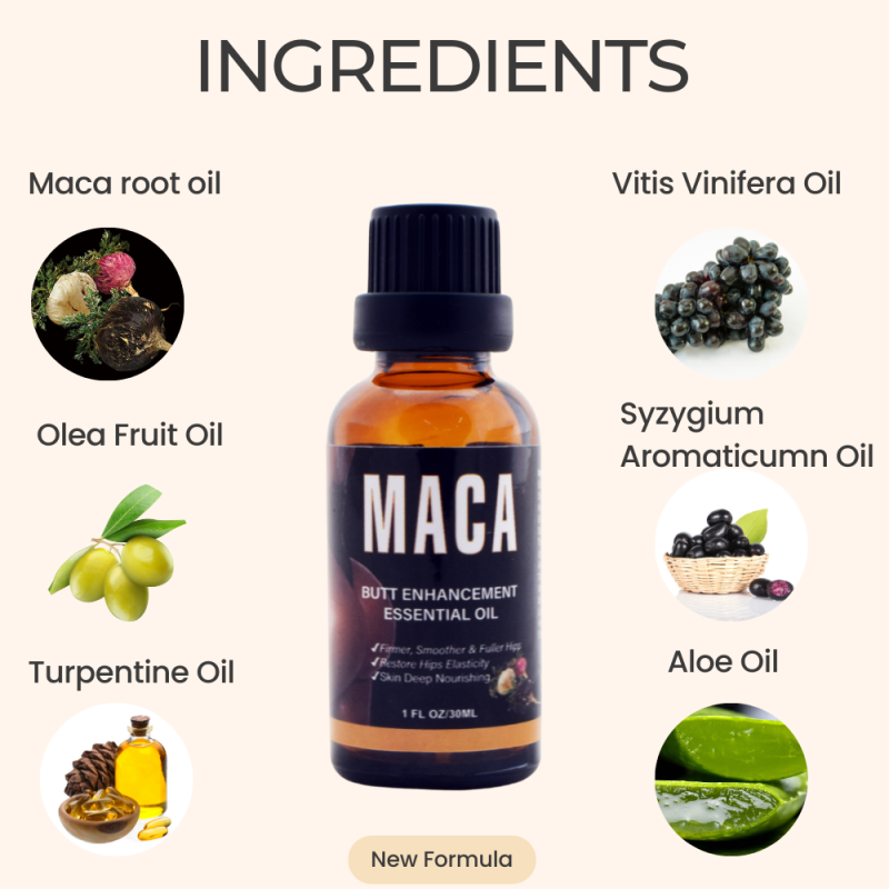 Hip Enlargement Oil Supplier - Maca Butt Lifting Essential Oil Big Ass 30ml