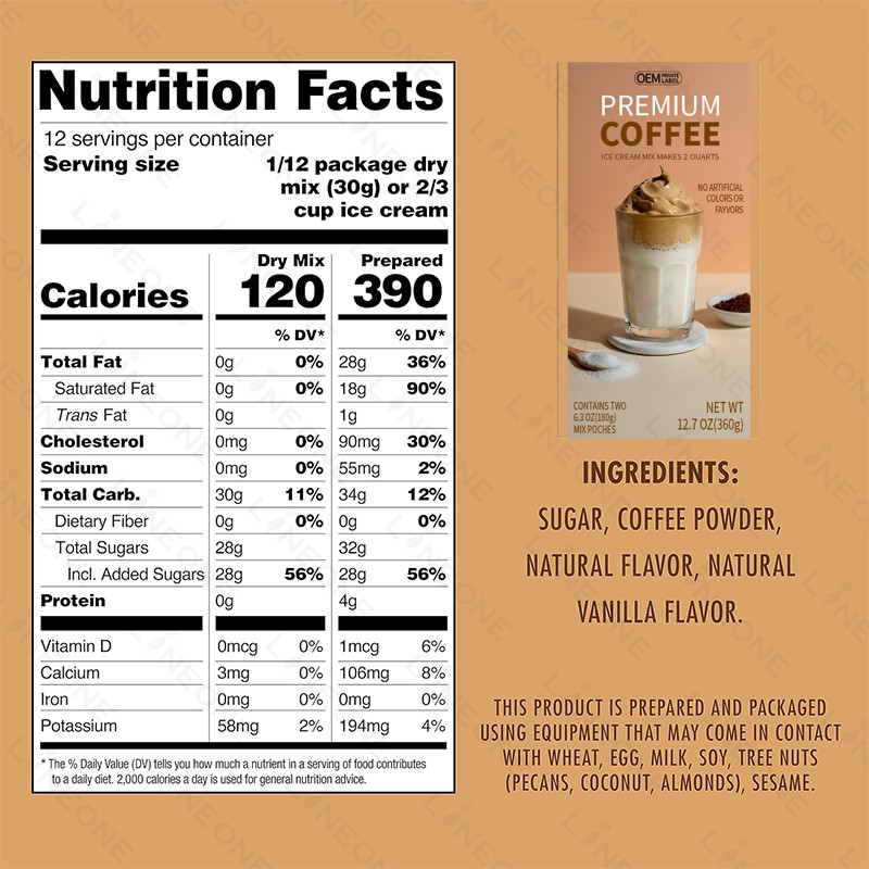 Ice Cream Powder Supplier - Wholesale Commercial Instant Premium Coffee Strawberry Powder Bag