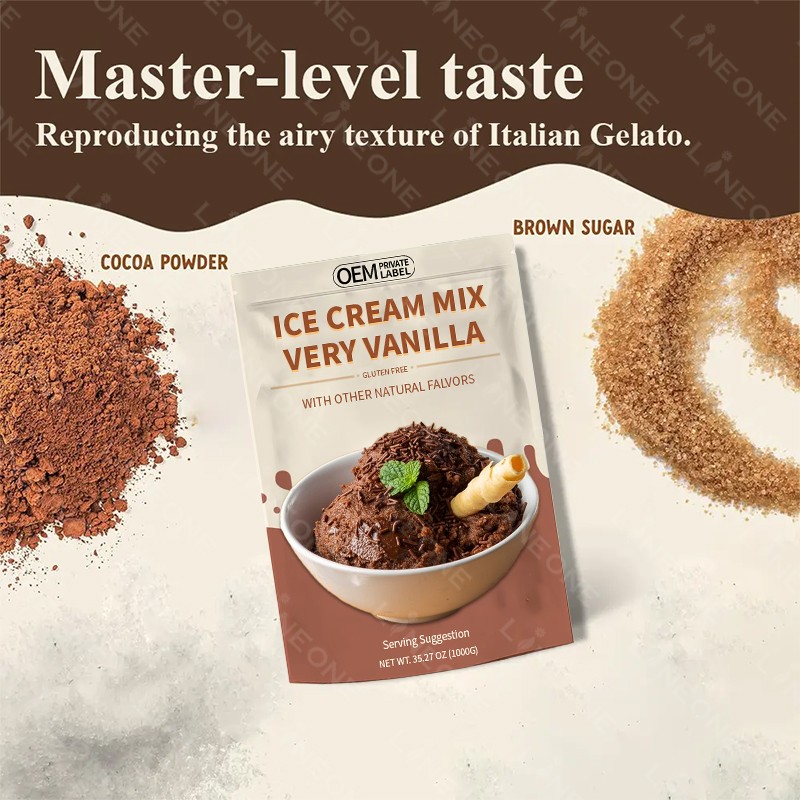 Ice Cream Powder Factory - ODM OEM Wholesale Ice Powder Smooth Soft Serve Mix Powder with Water