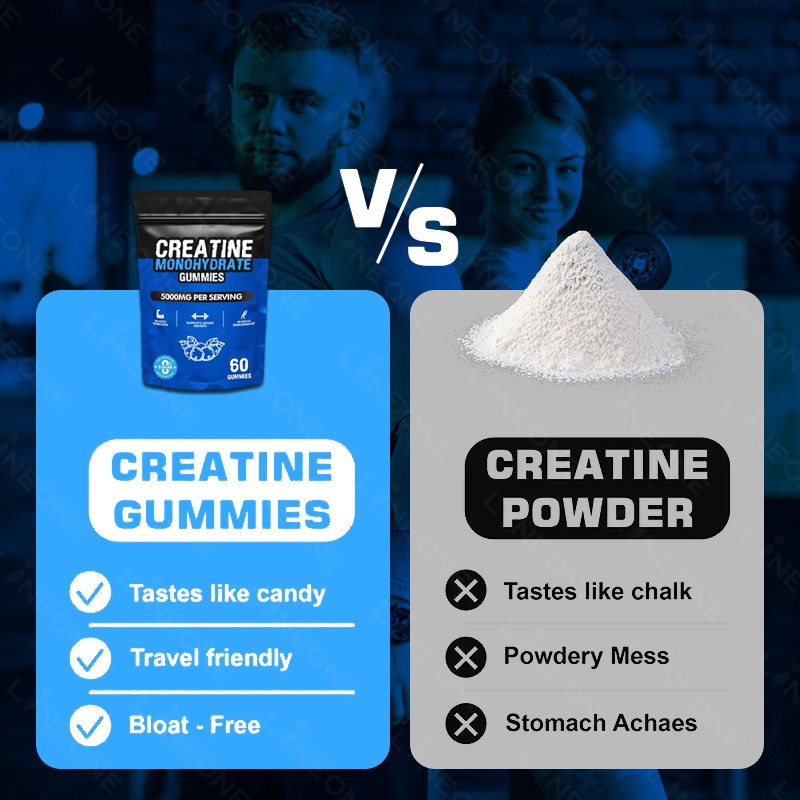 Creatine Gummies Supplier - Factory Price Creatine Monohydrate Gummies Pre Workout Energy Vegan