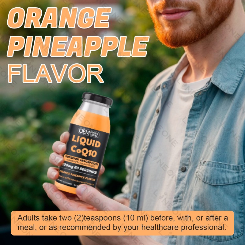 Coenzyme Q10 Liquid Supplier - OEM Customized Coenzyme Q10 100mg Oral Liquid Hot Selling Skin Care