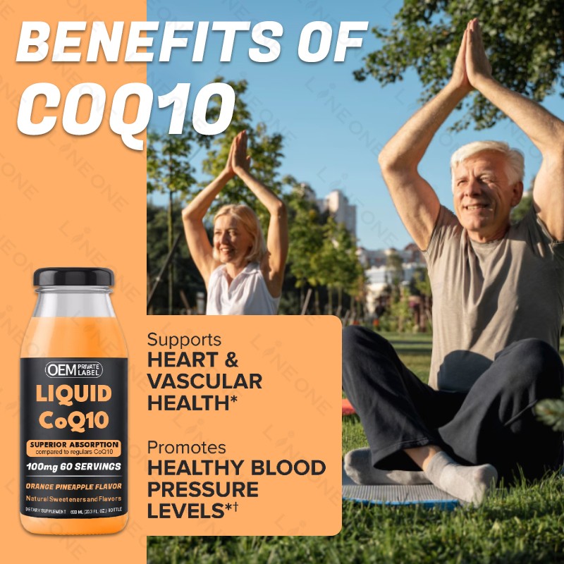 Coenzyme Q10 Liquid Supplier - OEM Customized Coenzyme Q10 100mg Oral Liquid Hot Selling Skin Care