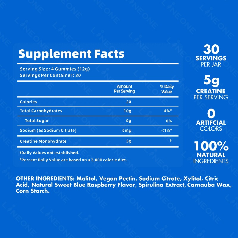 Creatine Gummies Supplier - Factory Price Creatine Monohydrate Gummies Pre Workout Energy Vegan