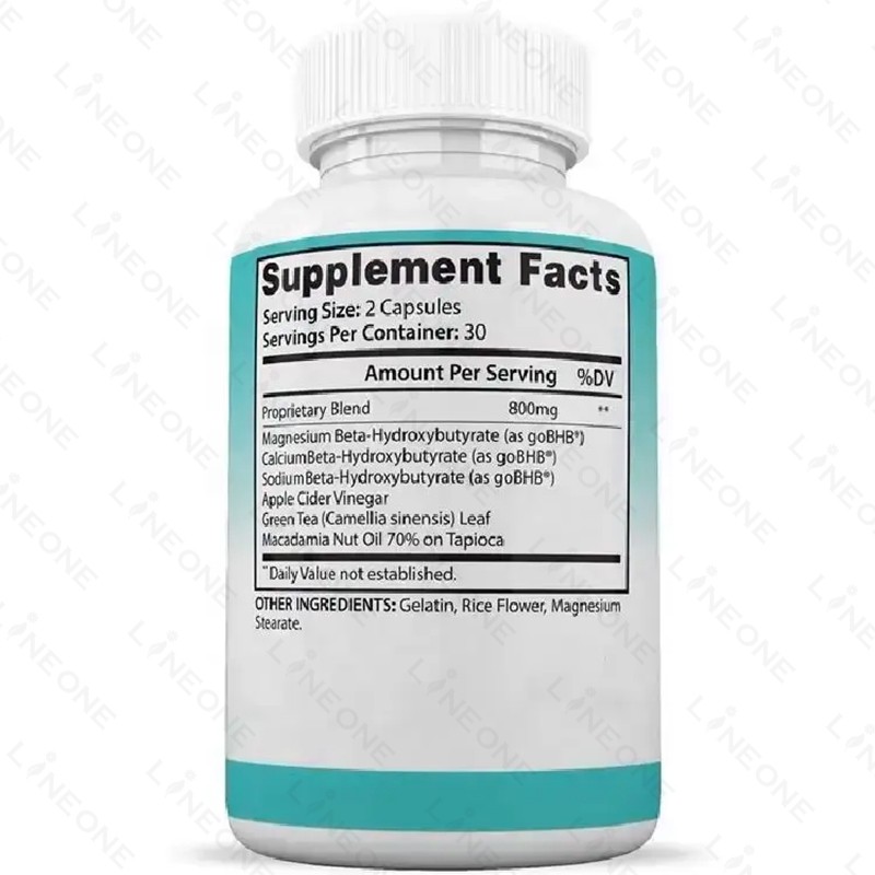 Keto Capsules Manufacturer - OEM/ODM Vegan 3000mg Keto Exogenous Ketones Capsules Beauty Product