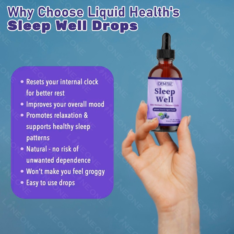 Sleep Aid Drops Factory - Natural Sleep Aid Liquid Elderberry Supplement Drops Adults Children Berry