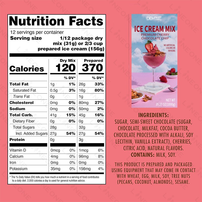 Ice Cream Powder Manufacturer - Customized Flavors Soft Powder Factory Price Original Flavor Bag