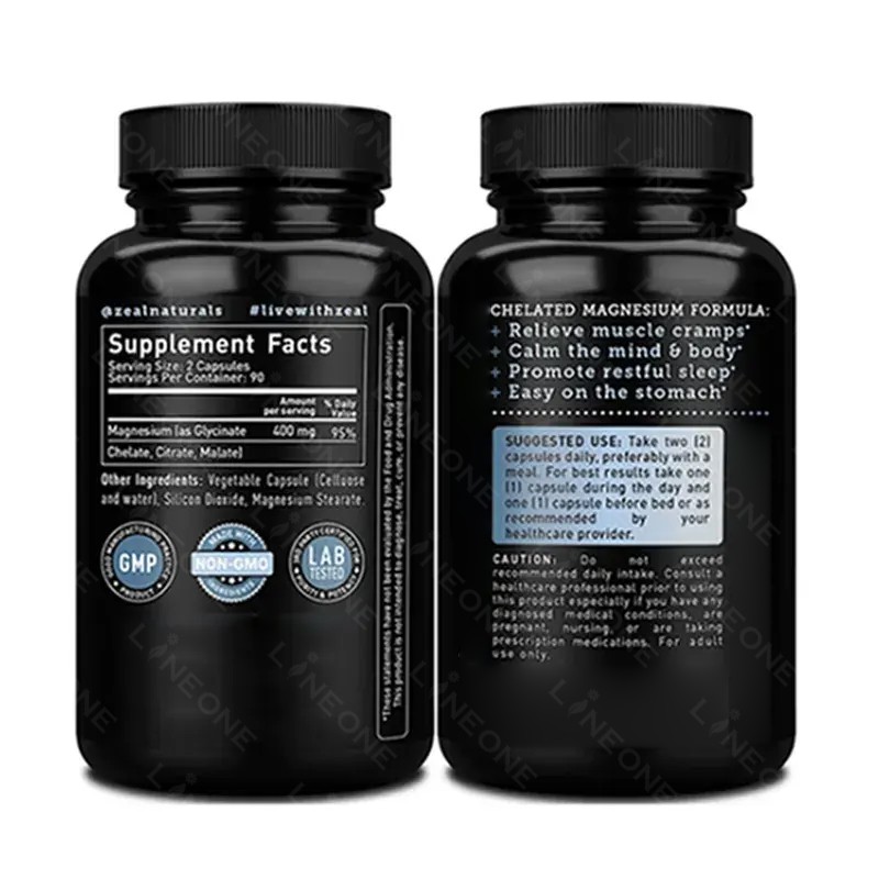 Magnesium Capsules Supplier - Private Label Vegetarian L-Threonate Magnesium Capsules Essential Vitamin