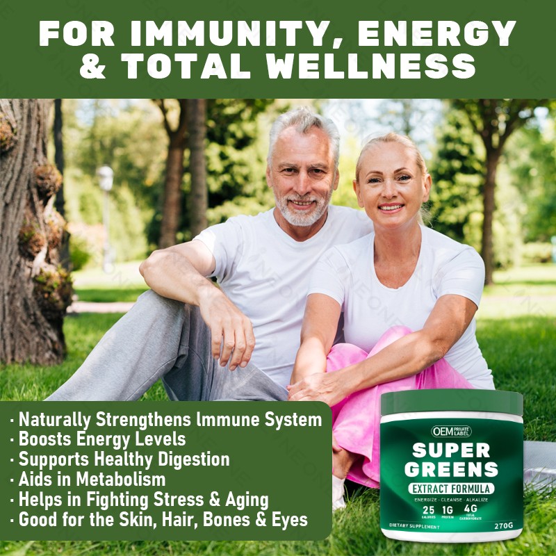 Green Powder Manufacturer - High Quality Organic Green Fruits Vegetables Powder Antioxidant Health Supplements