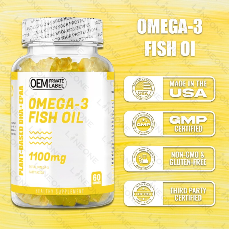 Fish Oil Softgel Factory - Cross-border Sales Fish Oil Vitamin E Softgel Capsules Supports OEM