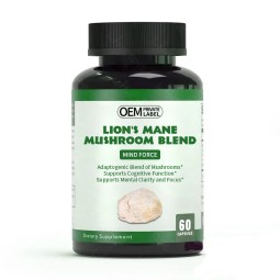 Mushroom Extract Capsules Factory - Private Label 10 in 1 Mushroom Extract 500mg 120Caps Bottle