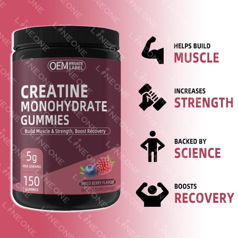 Creatine Gummies Supplier - Chemistry Labs Creatine Gummies Improves Muscle Performance Pure Monohydrate