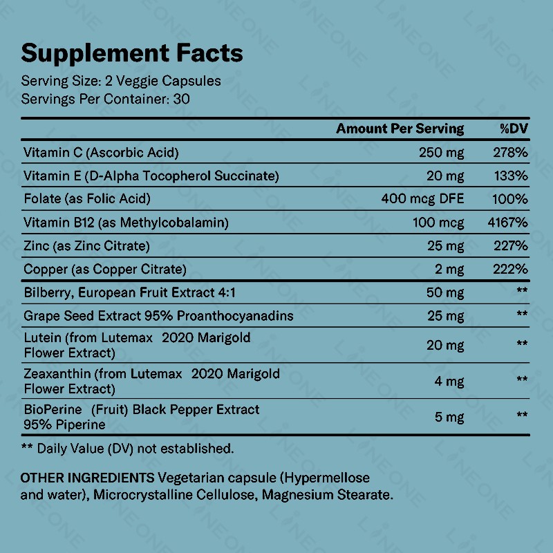 Eye Supplement Supplier - Eye Vitamin Mineral with Lutein Zeaxanthin Zinc Vitamin C E Adult