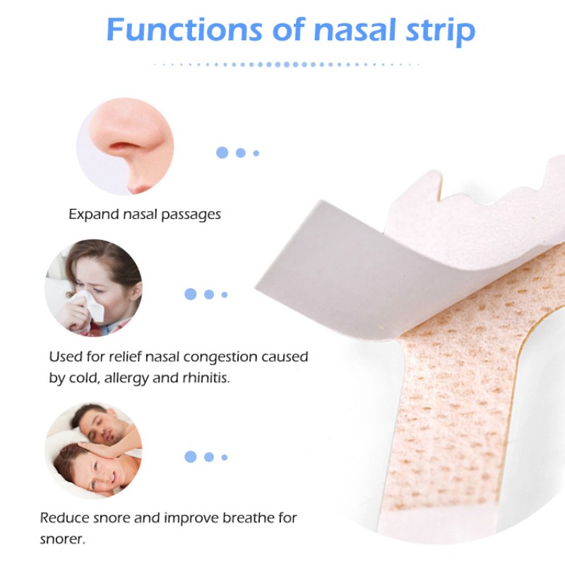 Nasal Strips Factory - OEM Breath Nasal Strip Stop Snoring Sleep Aid Nasal Nose Patch
