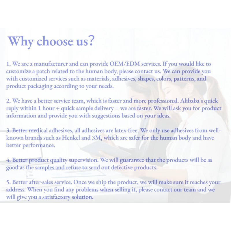 Plant Ingredients Patch Manufacturer - Personalized Gentle Removal Natural Energy Plant Ingredients