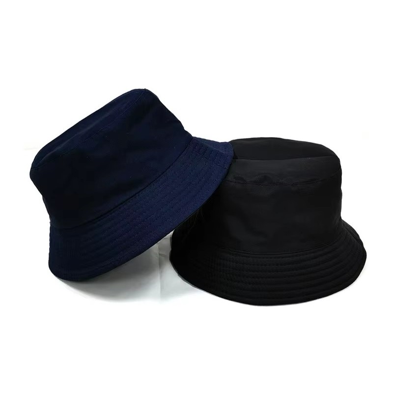 Bucket Hat Supplier - Hot Sale Black Reversible Double Sided Unisex Fashion Cap