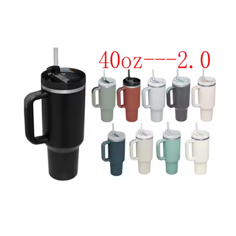 Stainless Steel Tumbler Supplier - New Style 40oz Travel Mug Vacuum Insulated Cup with Straw