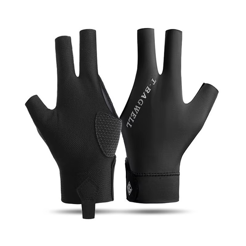 Billiards Gloves Supplier - High Elastic Breathable 3 Finger Anti Slip Sweat Wicking Professional Cue