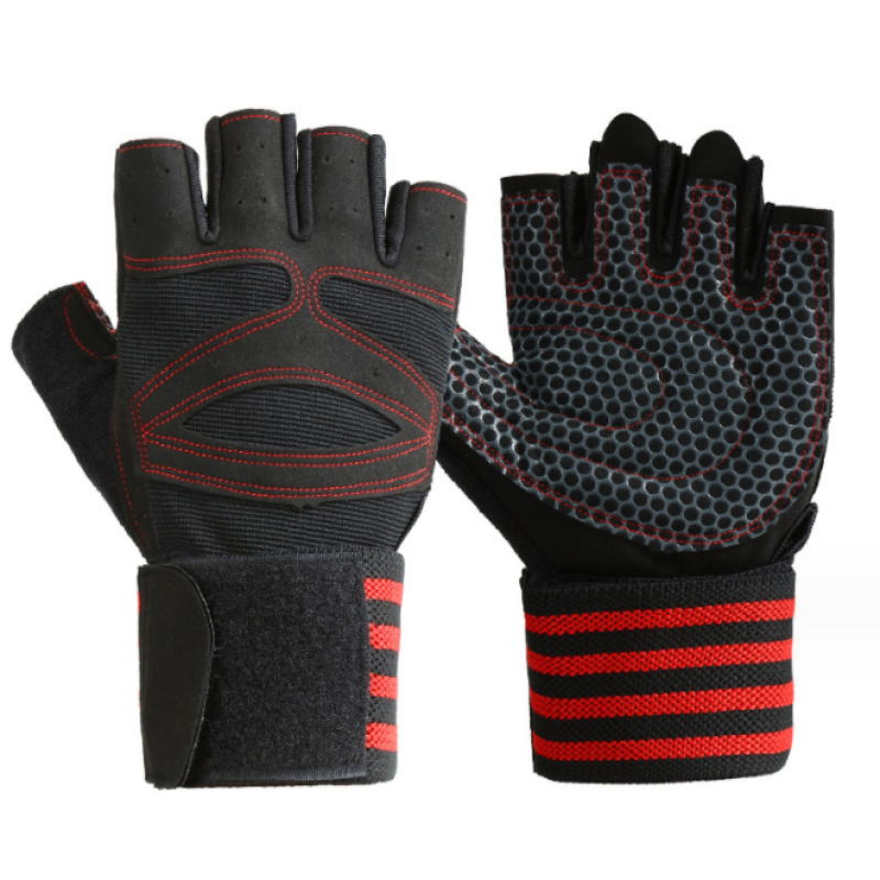 Weightlifting Gloves Supplier - Fitness Women Cycling Half Finger Weight Lifting Training Workout Gloves