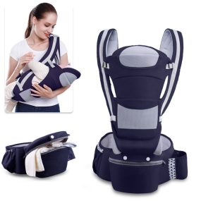 Baby Carrier Supplier - Factory Price New Organic Cotton Shoulder Newborn Sling Carrier Bag Hiking
