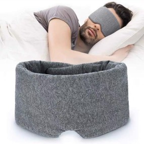 Cotton Sleep Mask Supplier - Handmade Cotton Sleep Shade Cover Mask Blackout Adjustable Blindfold Travel