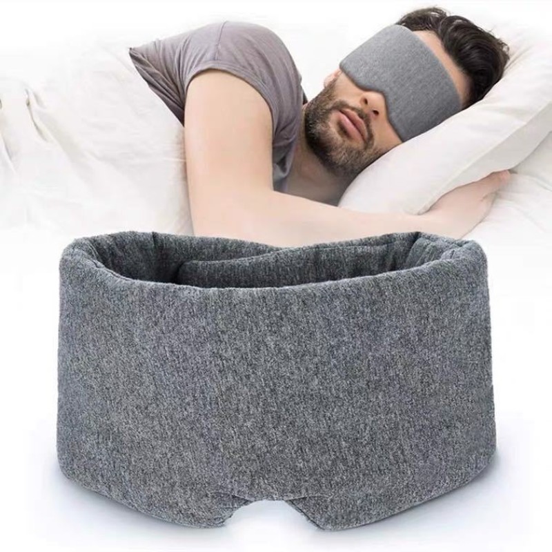 Cotton Sleep Mask Supplier - Handmade Cotton Sleep Shade Cover Mask Blackout Adjustable Blindfold Travel