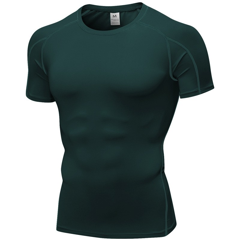 Sportswear Supplier - Men Gym Seamless Sportswear Apparel Clothing Running Compression Breathable T Shirts