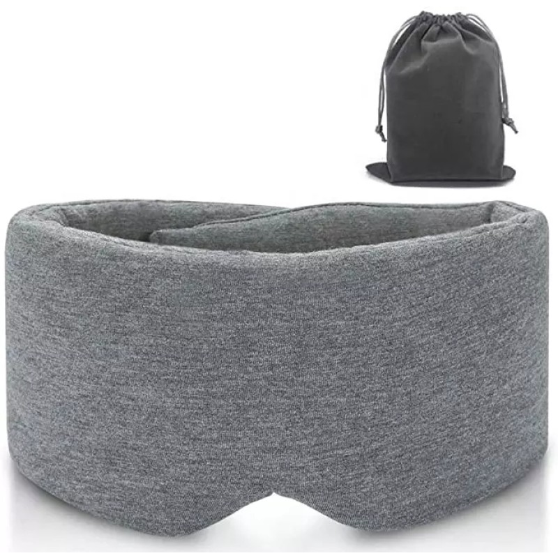 Eye Mask with Pouch Manufacturer - Custom Hot Sale Handmade Cotton Soft Eye Cover Blindfold Travel Sleep Mask