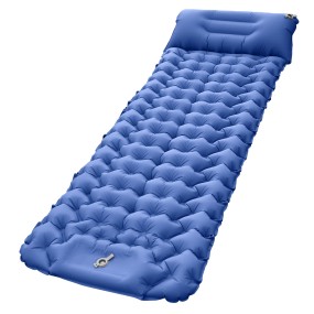 Sleeping Pad Factory - Camping Sleeping Pad Ultralight Camping Mat with Pillow Built-in Foot Pump