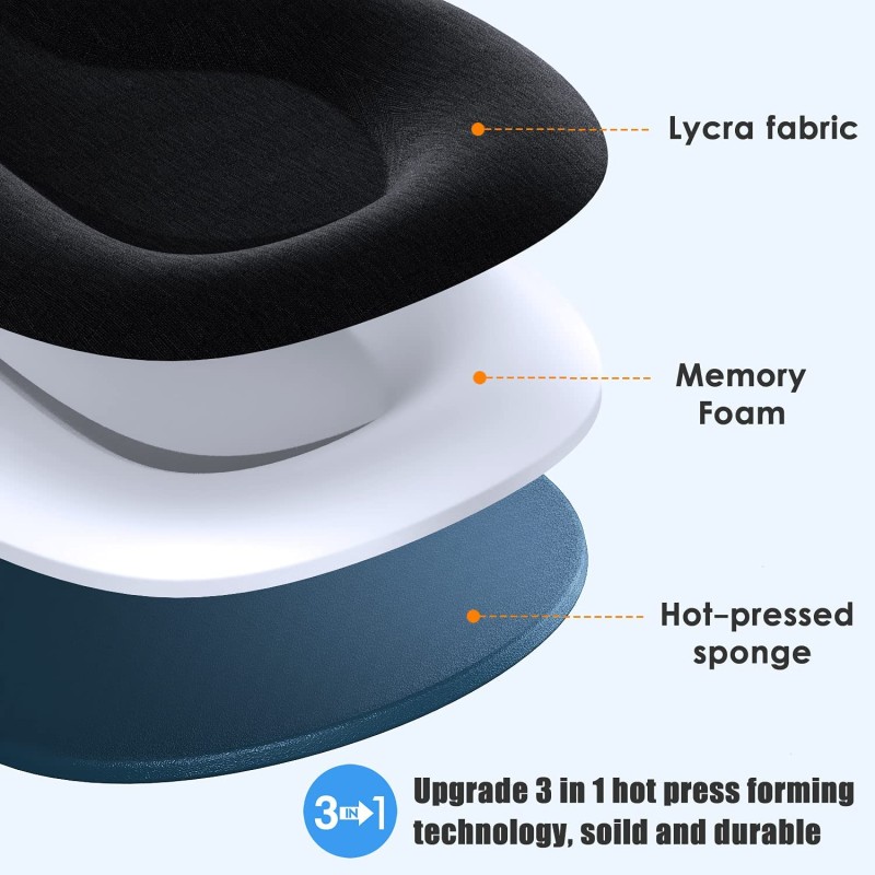 Sleep Mask Manufacturer - Custom Hot Sale Spandex Contoured Cup Blindfold Travel Night Shift 3D Sleep Mask