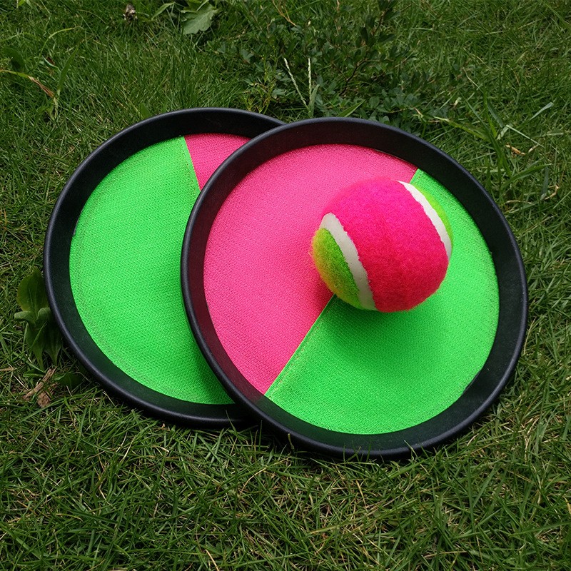 Beach Game Supplier - Wholesale Ball Catch Set Self-Stick Disc Paddles Beach Game Toy Sticky Target