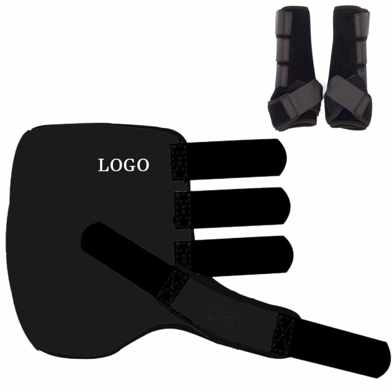 Horse Riding Boots Manufacturer - Cross Strap Design Custom logo Neoprene Front Hind Leg Tendon