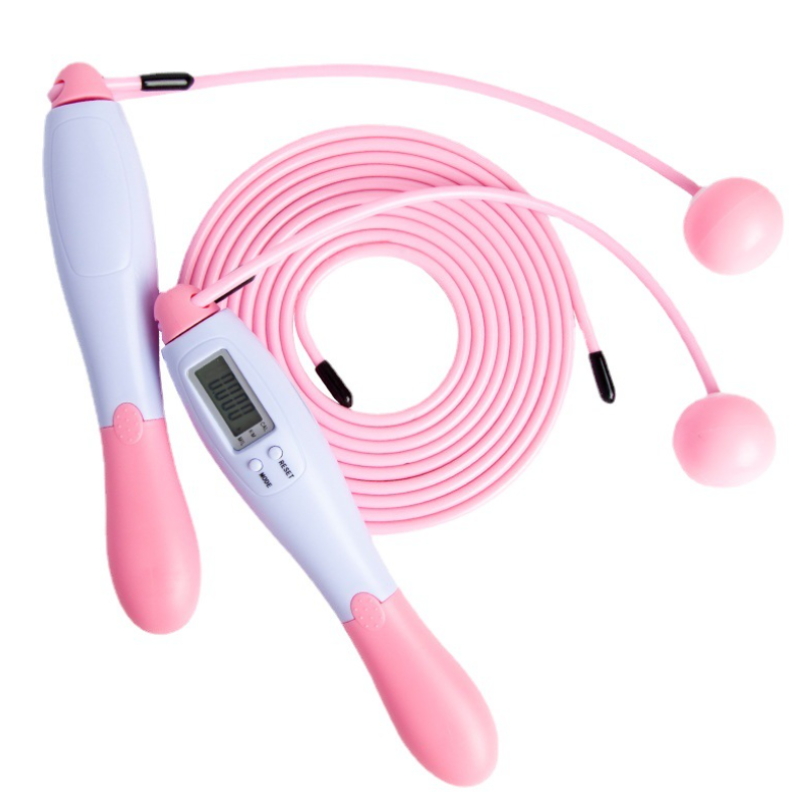 Jump Rope Factory - LED Digital Display Calorie Exercise Record Antiskid Adjustable Cordless Jump Rope