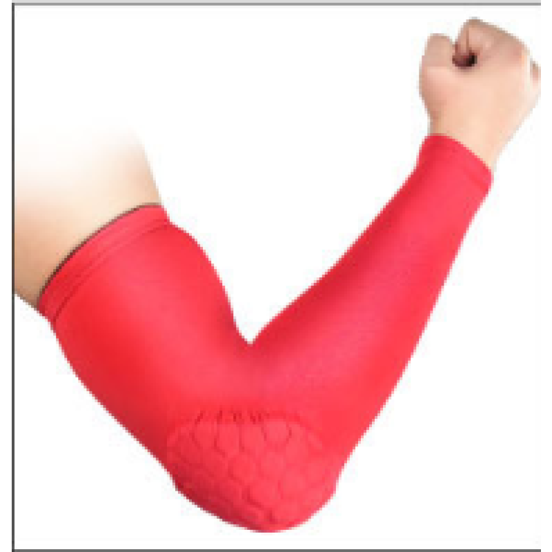 Elbow Pad Supplier - Custom Men Sport Basketball Golf Cycling Anti-collision Honeycomb Arm Sleeve