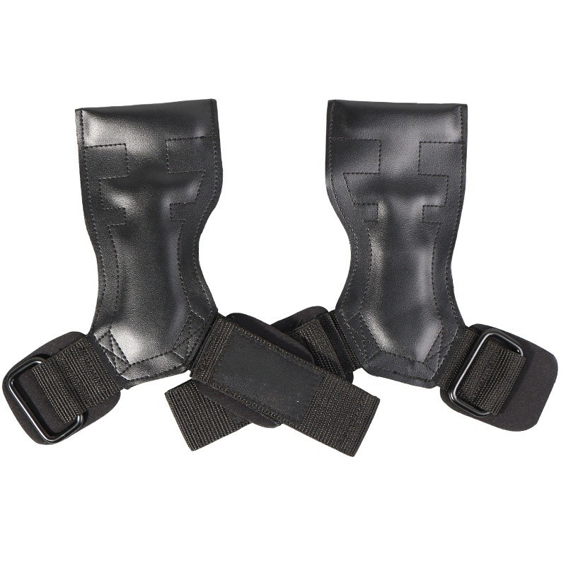Hand Grip Manufacturer - Pull up Weight Lifting Hand Palm Straps With Wrist Wraps Genuine Leather