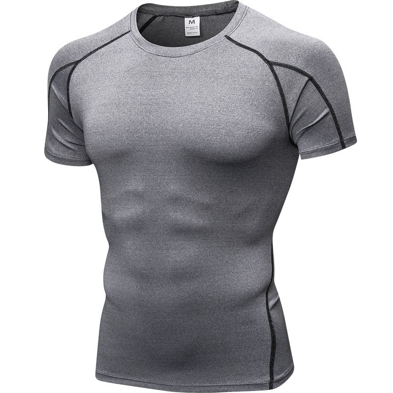Sportswear Supplier - Men Gym Seamless Sportswear Apparel Clothing Running Compression Breathable T Shirts
