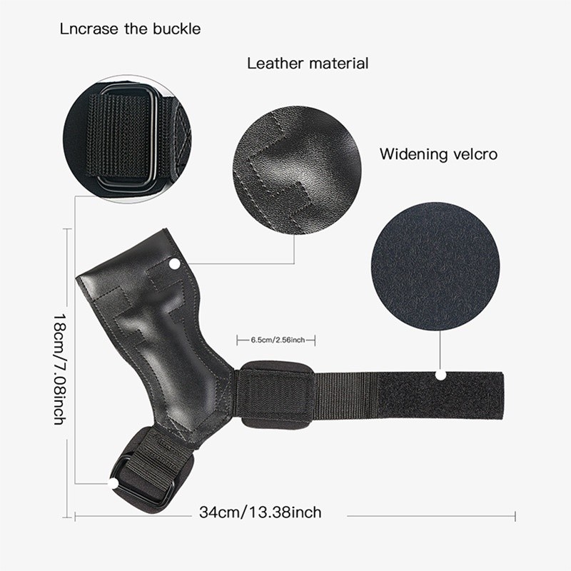 Hand Grip Manufacturer - Pull up Weight Lifting Hand Palm Straps With Wrist Wraps Genuine Leather