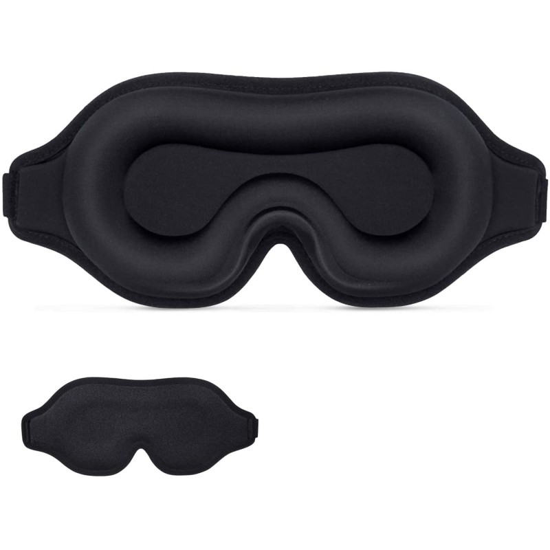 Sleep Mask Manufacturer - Custom Hot Sale Spandex Contoured Cup Blindfold Travel Night Shift 3D Sleep Mask