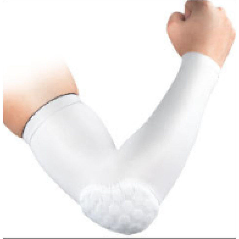 Elbow Pad Supplier - Custom Men Sport Basketball Golf Cycling Anti-collision Honeycomb Arm Sleeve
