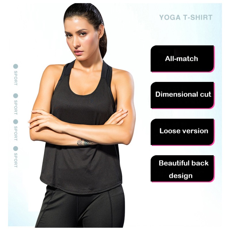 Yoga Top Manufacturer - Most Popular Women Yoga Top Gym Sports Vest Sleeveless Shirts Tank Tops Sport